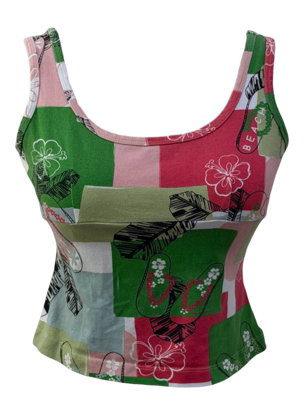Y2K L.A. Movers Hawaiian Print Tank Top
